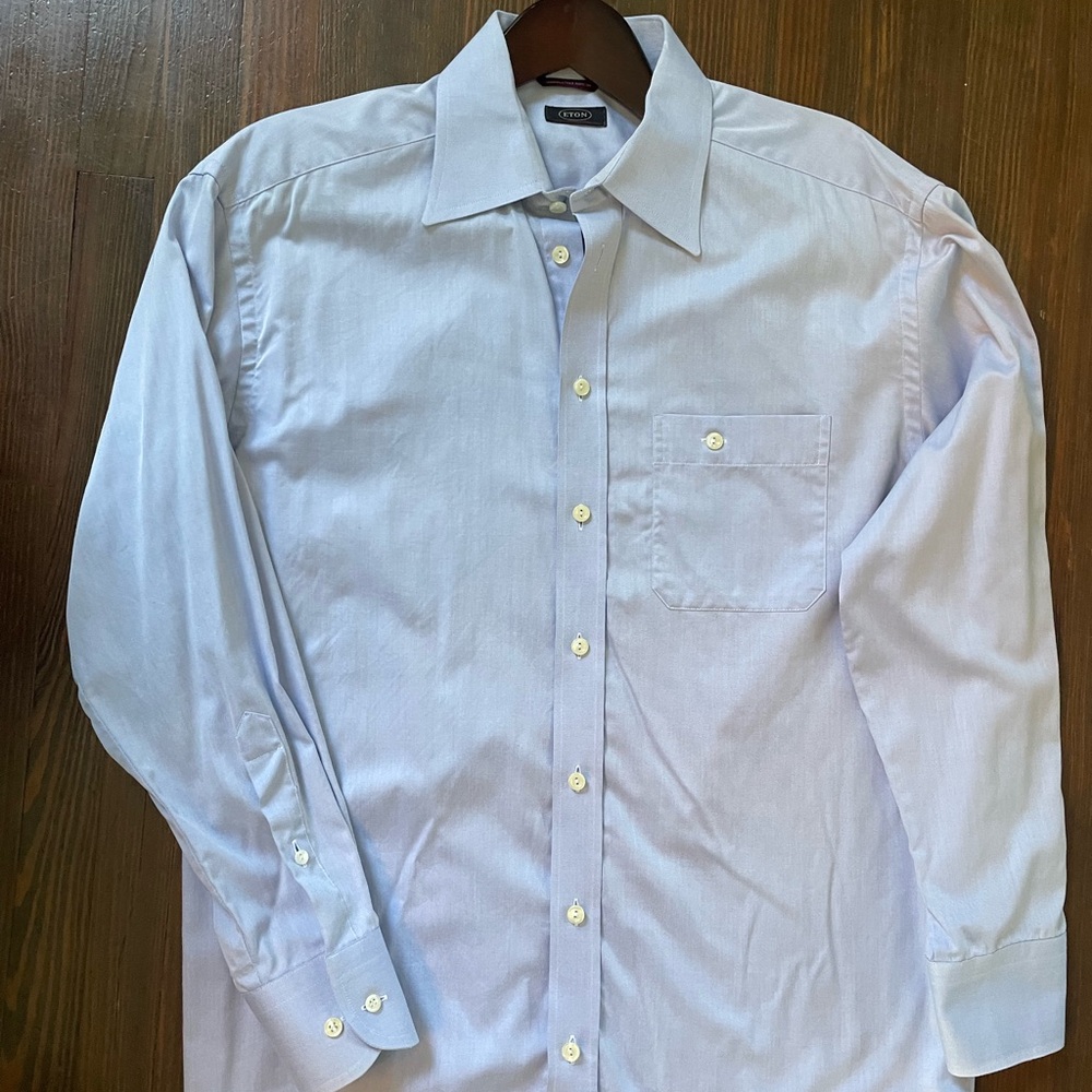 Eton Mens Fitted Wrinkle Free Buttondown Shirt